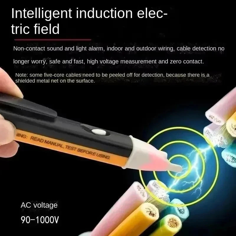 Digital Non-Contact Voltage Tester Pen 90-1000V AC Electric Test Pencil Meter