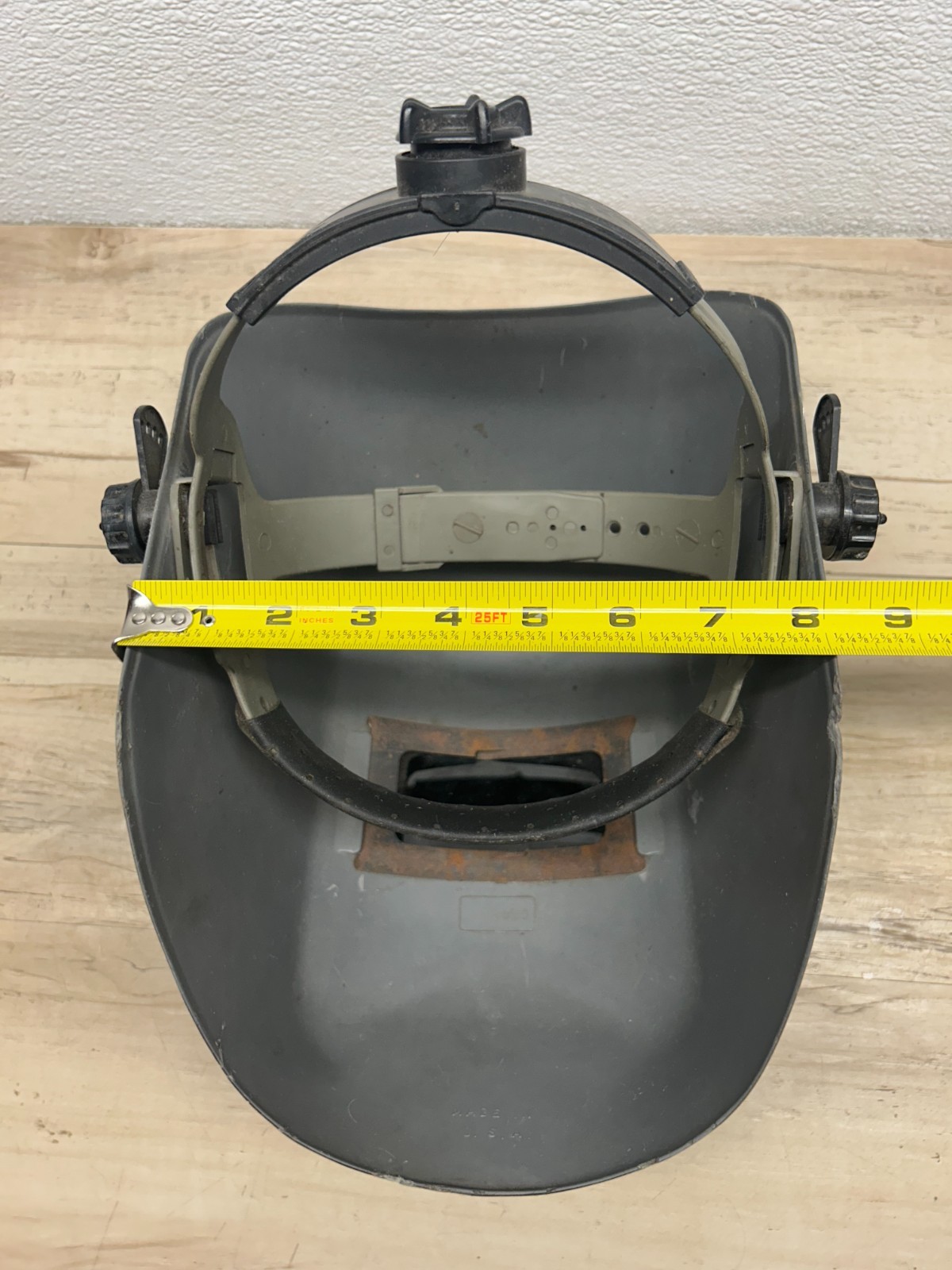 Vintage Fibre-Metal Welders Mask Gray Thermoplastic Welding Helmet