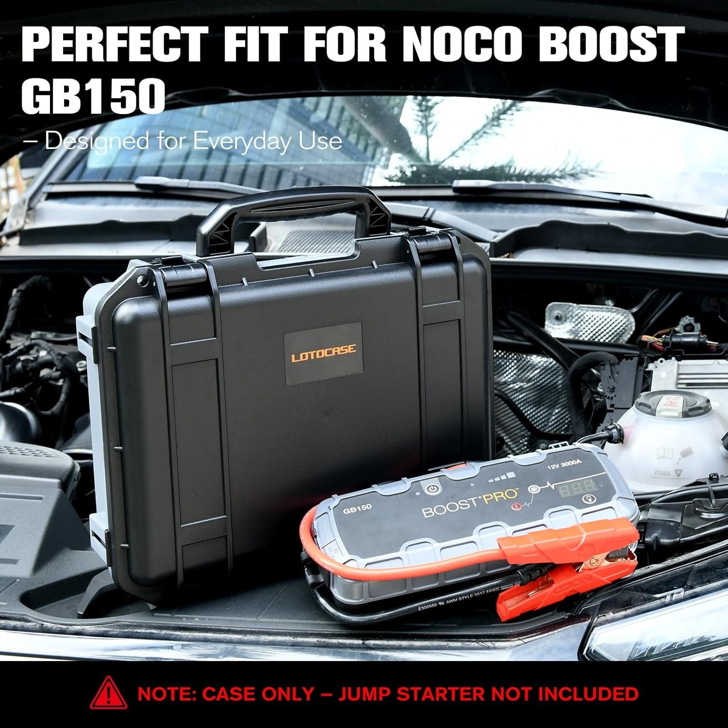 Case for NOCO Boost GB150 – Waterproof Hard Shell Carrying Case with Custom Pre-