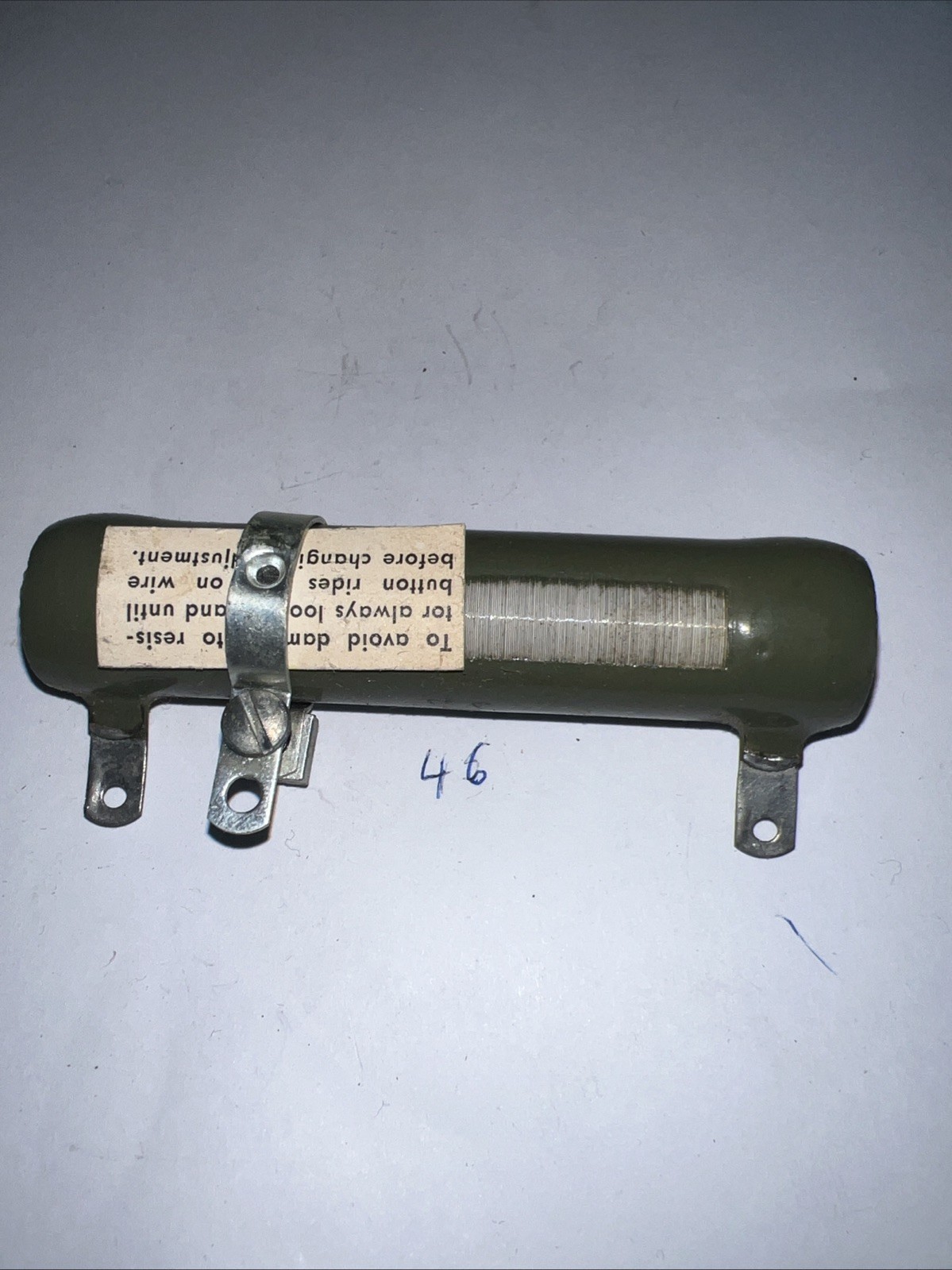 8500 Ohm 50 Watt Adjustable, Tubular Ceramic Power Resistor By TECH-OHM
