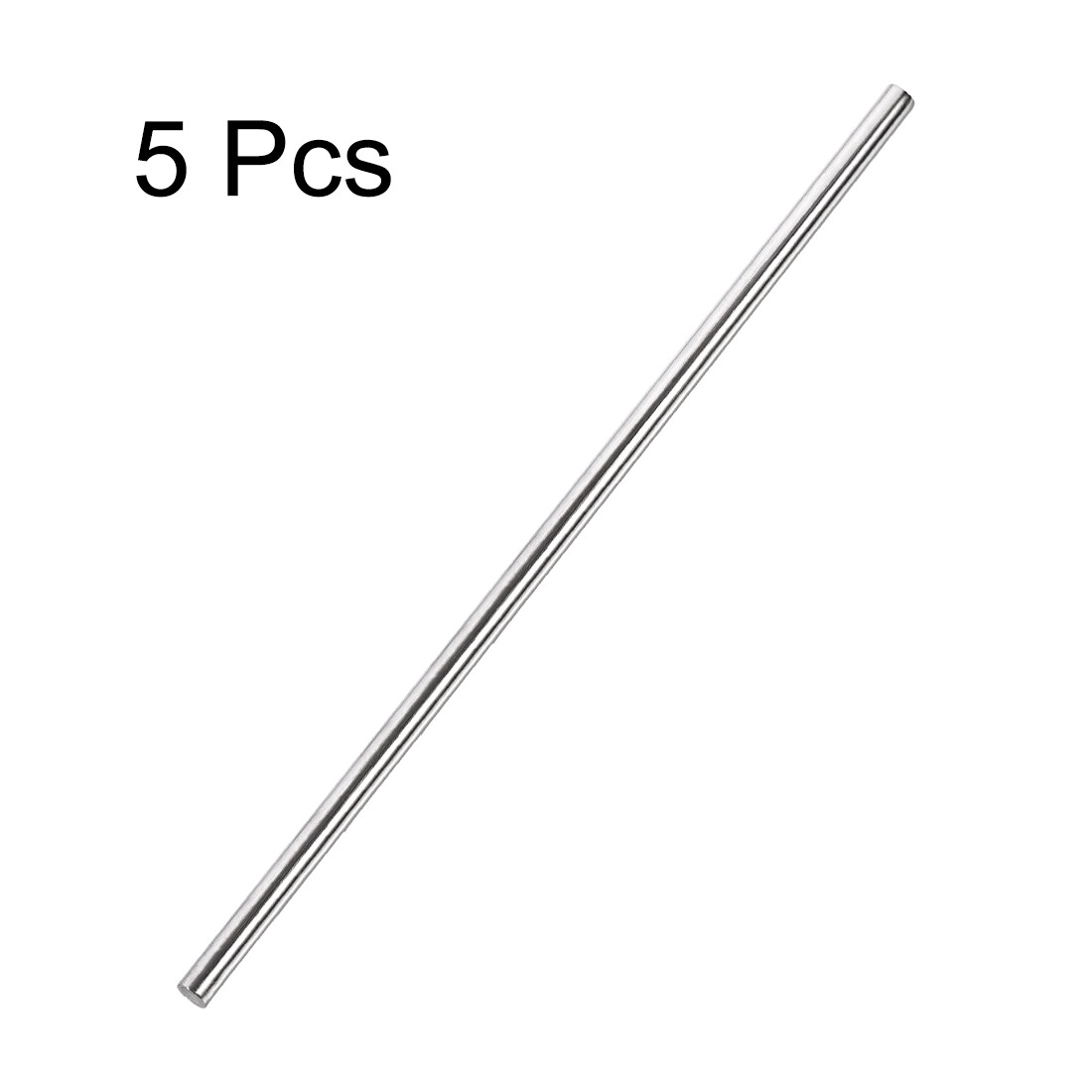 5pcs 5mm x 300mm 304 Stainless Steel Solid Round Rod for RC DIY Craft