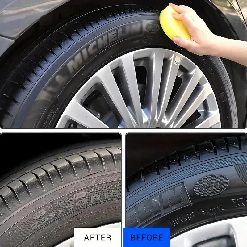 Plastic & Rubber Repair Paste Black Crystal Polish for Car Scratches, Tire 150g