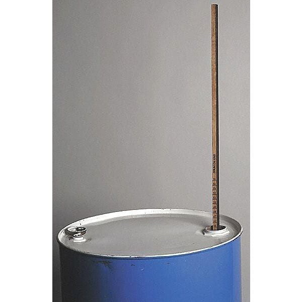 Zoro Select Gp55-Plain 44 In L Drum Gauge Stick For 55 Gal Drum, Hardwood, 5/8