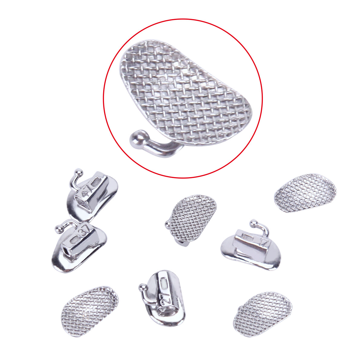 AZDENT Dental Orthodontic Bondable Buccal Tube 1st /2nd Molar Roth /MBT Non-Conv