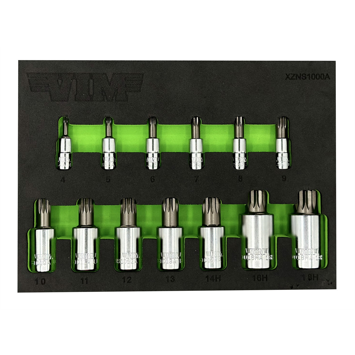 VIM Tools 13 Piece XZN Triple Square Driver Set – S2 Steel XZNS1000A