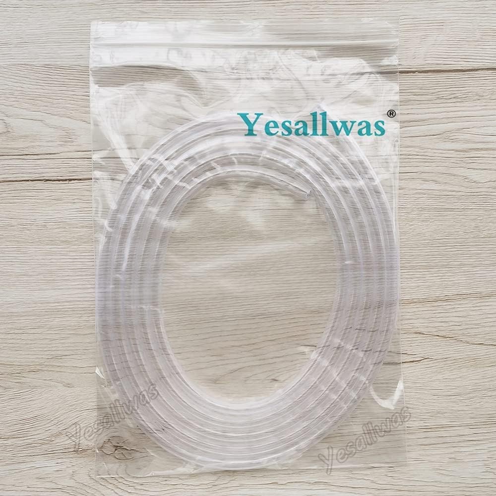 PVC Vinyl Tubing Hose 10mm OD 8mm ID 3M Clear Rainwater Hydroponics Aquarium