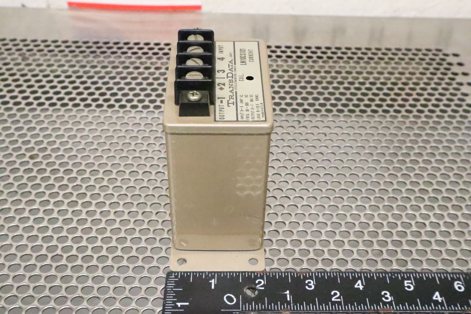 TRANSDATA LN10CS101 Current Transformer 0-5A 50-500Hz 0-1MA DC 0-10K Ohms New