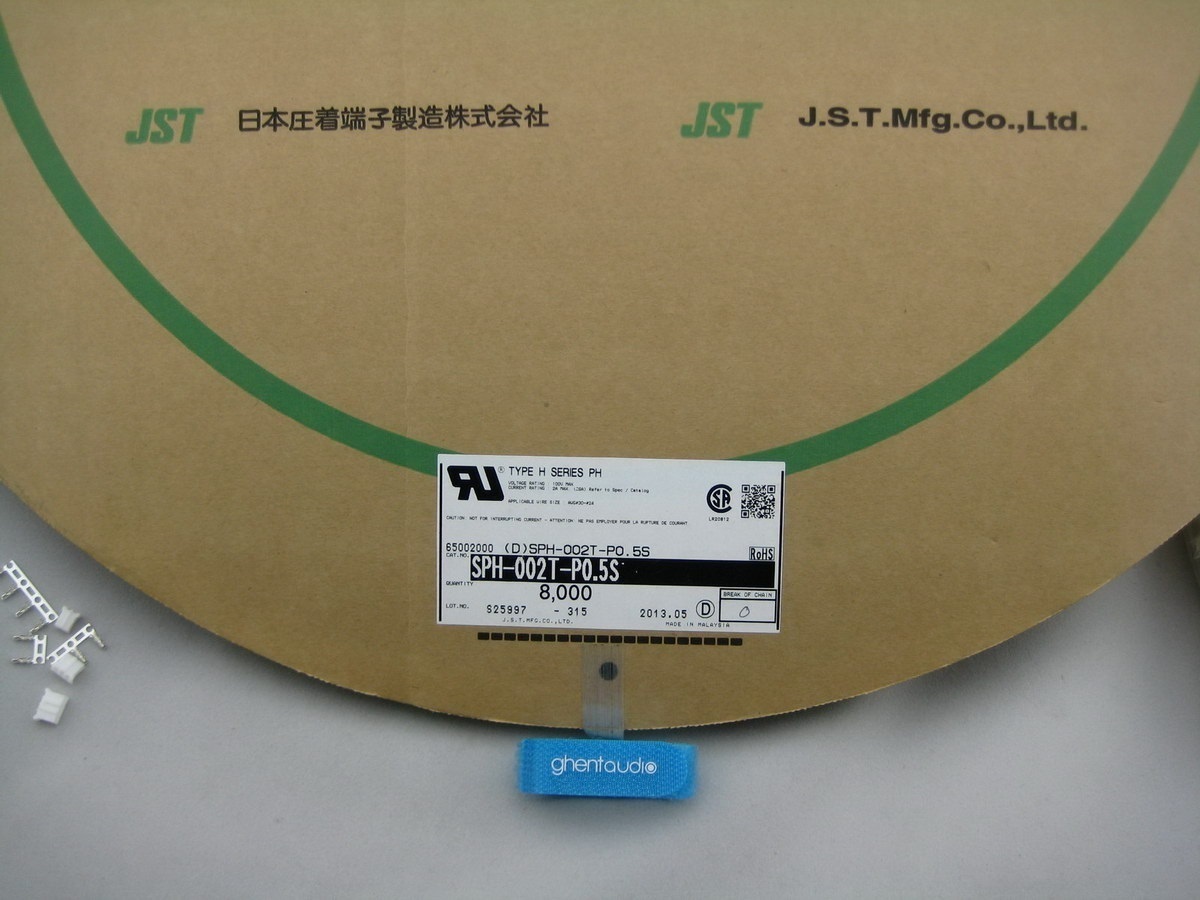 5 sets JST PHR-12 HOUSING (12 ways, 2.0 mm) with crimp contact SPH-002T-P0.5S
