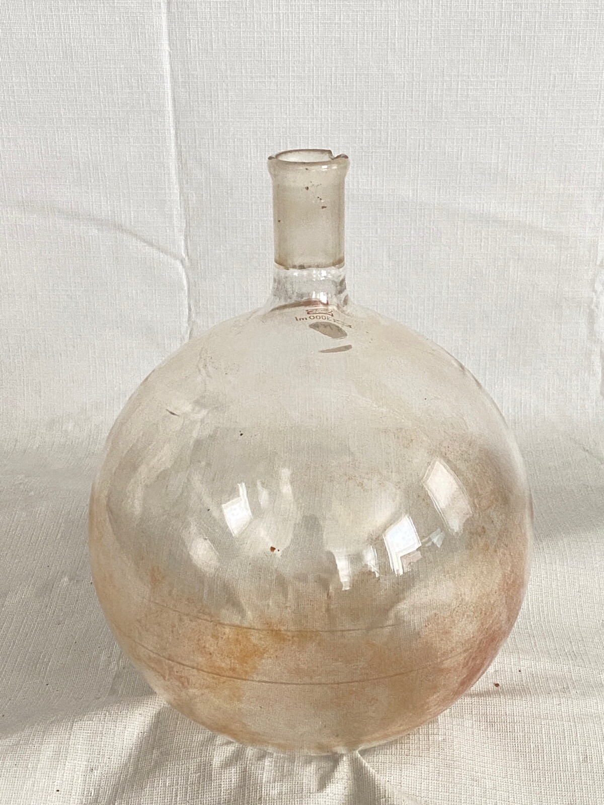 KONTES Glass 3000mL 24/40 Single Neck Round Bottom Boiling Flask 25285-3000 B