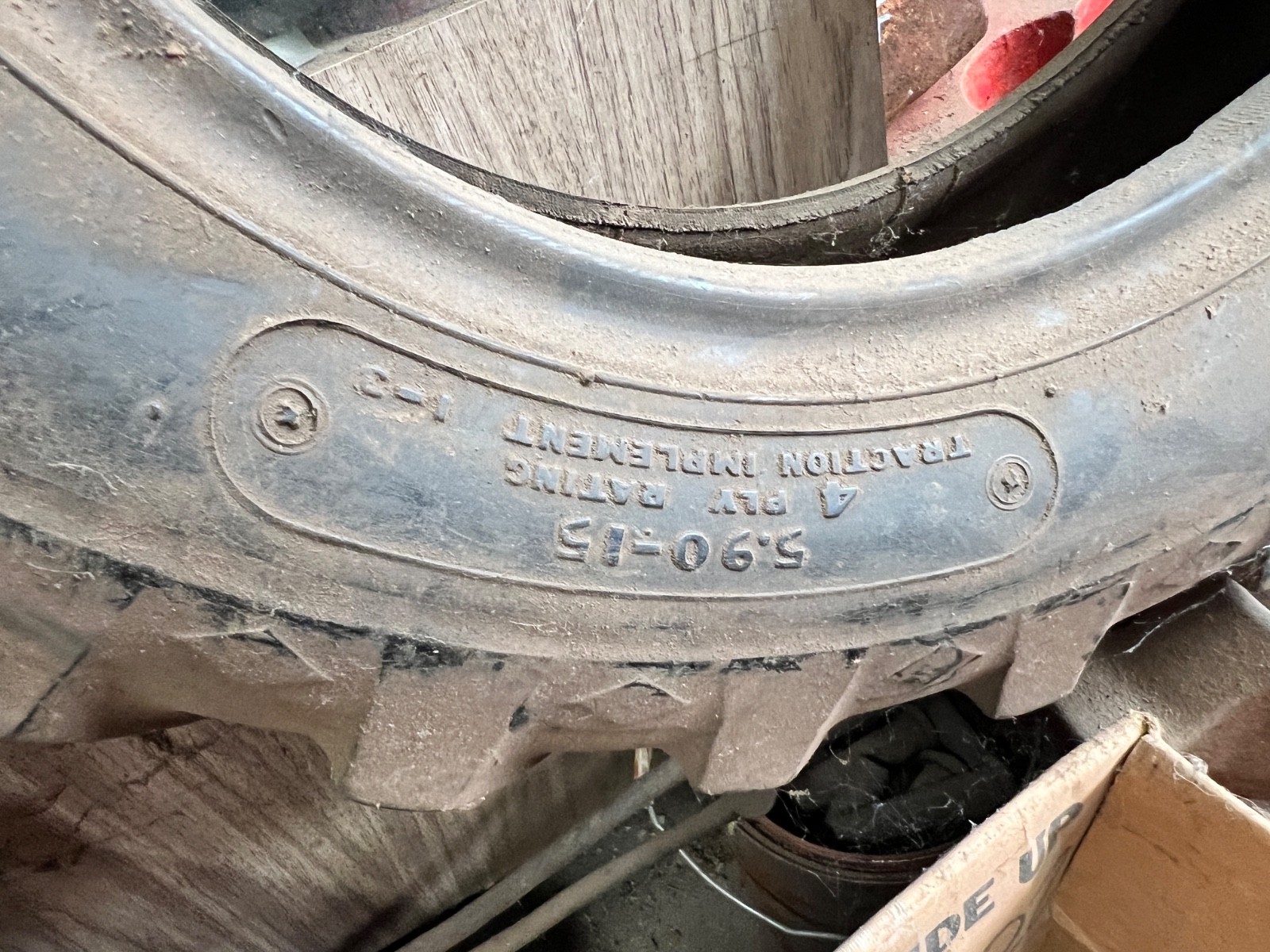 Good Year Sure Tread 4 Ply 5.90-15 Bar Tractor Tire Used