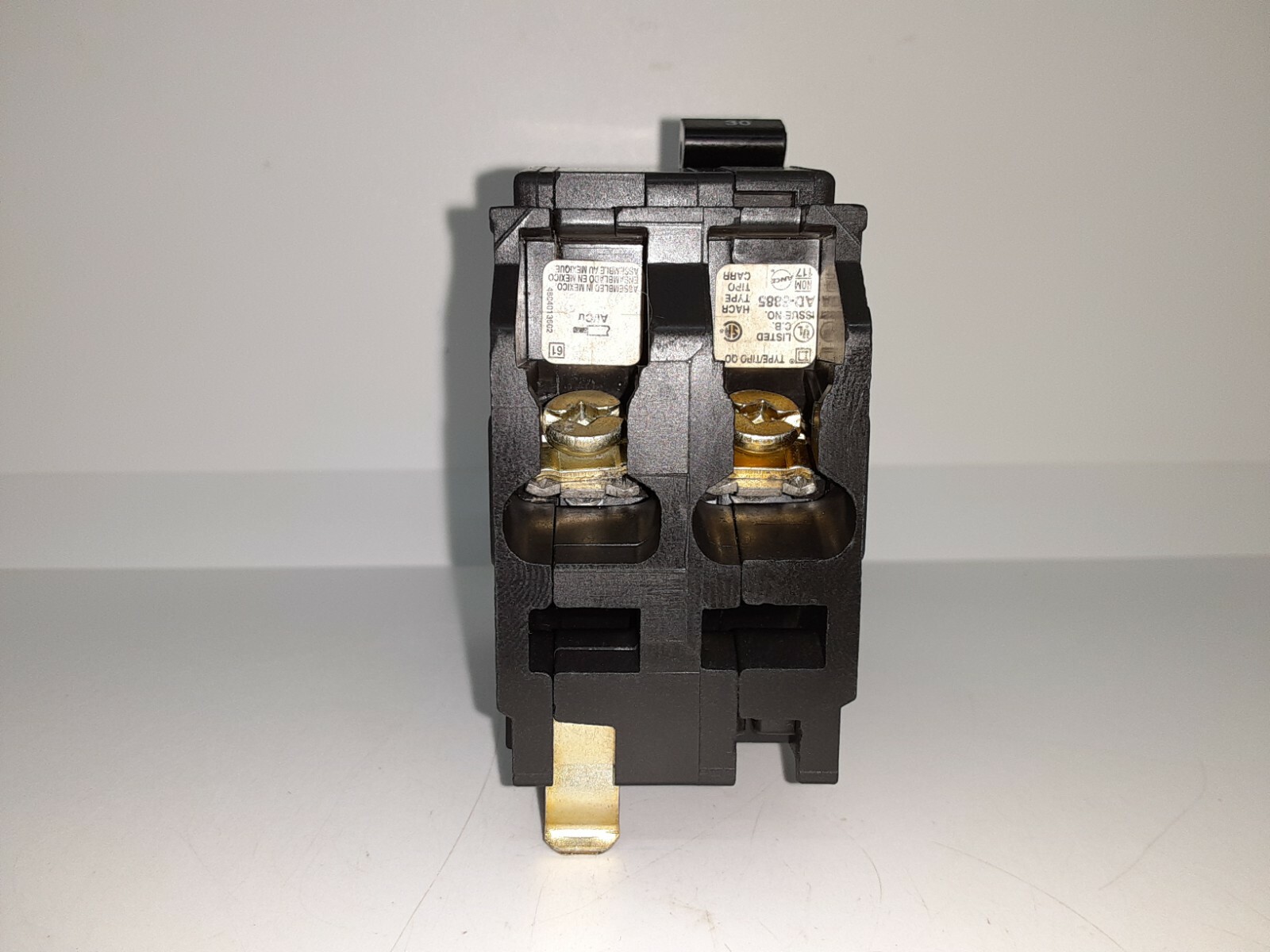 SQUARE D QO230 30 amp 2 pole Type QO Circuit Breaker YELLOW FACE
