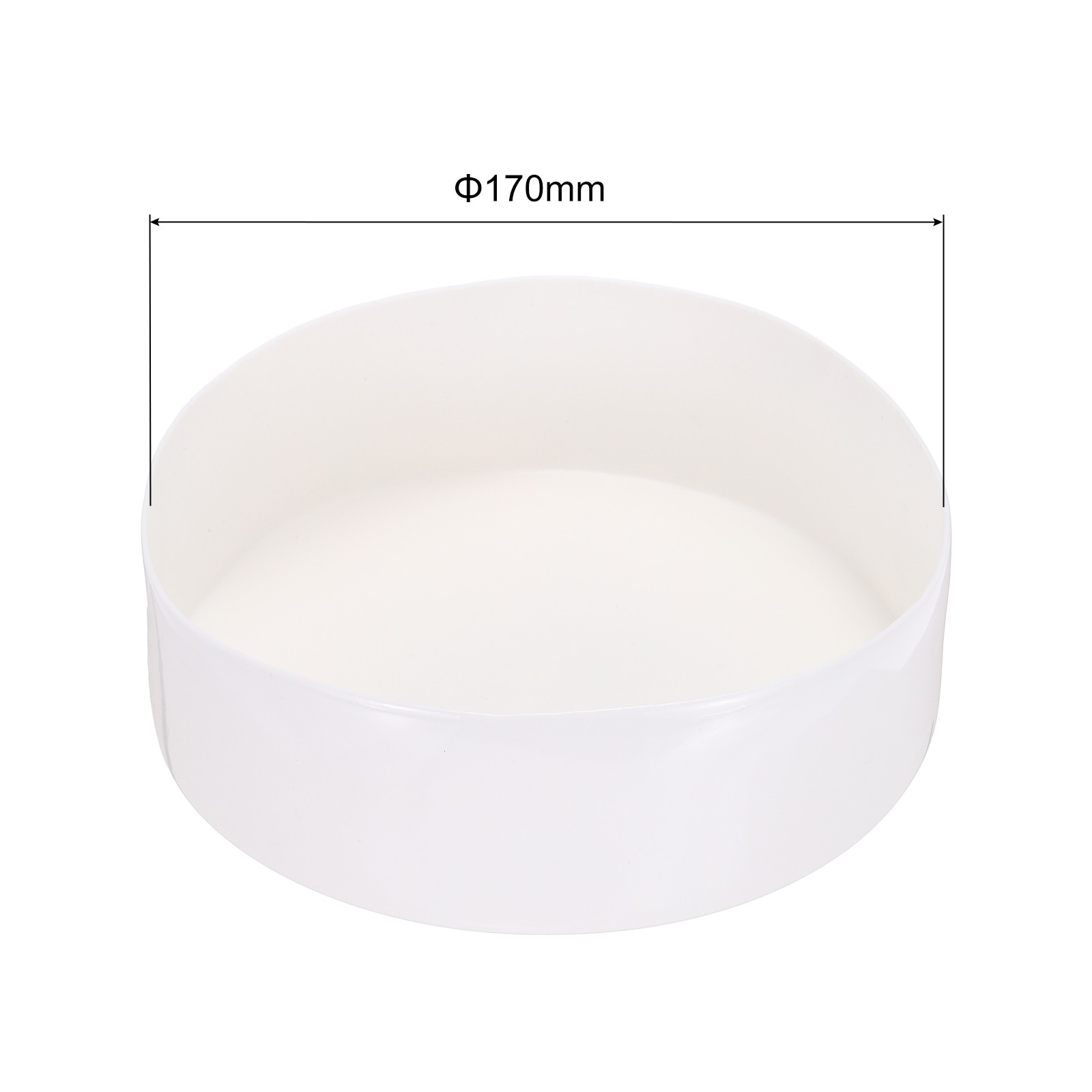 170mm(6.7 inch) Rubber End Caps, Round Vinyl Plug Insert, White
