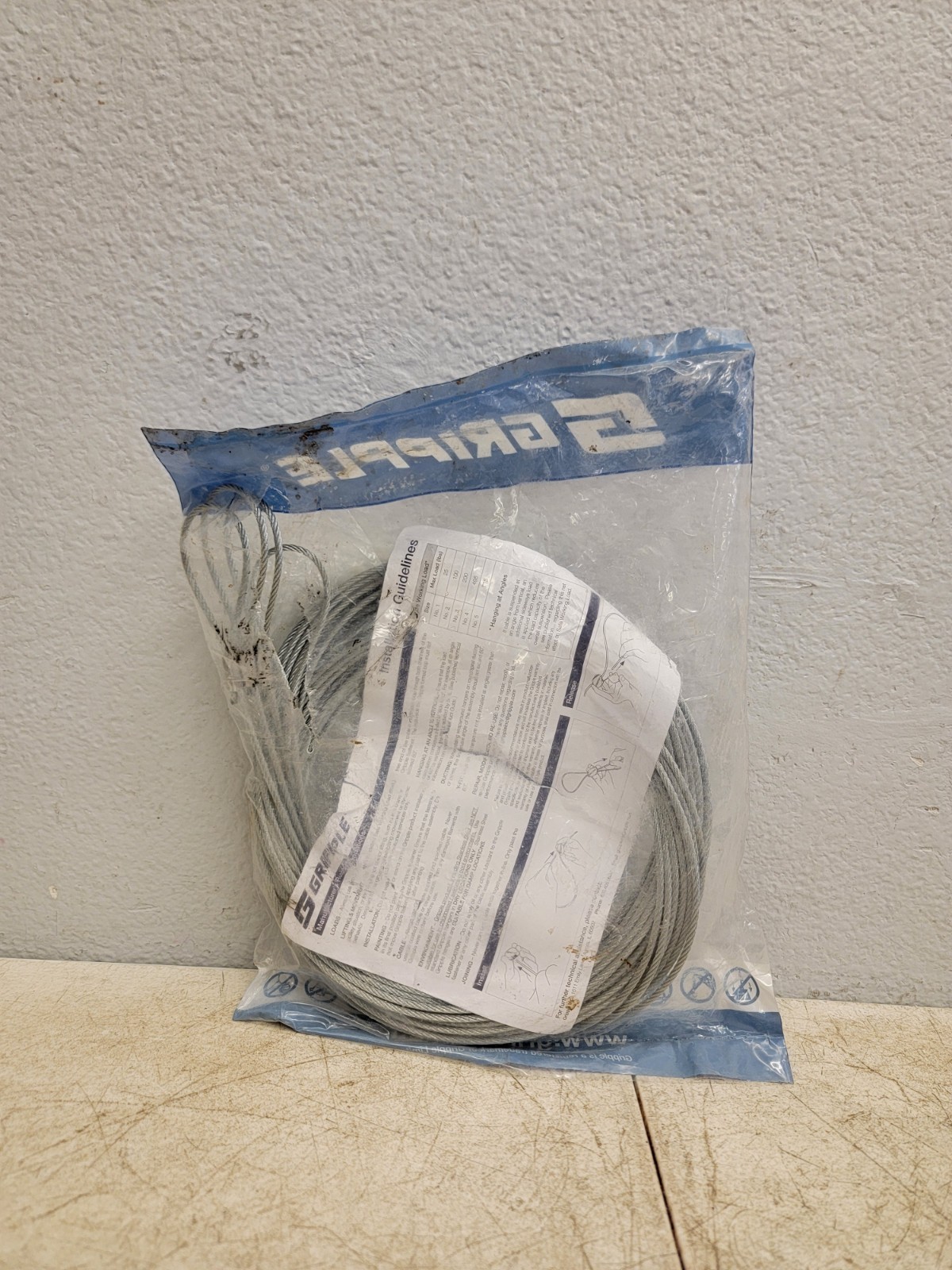 NEW Gripple HF3-LG-20FT -4P Standard Hanger Loop End #3 200LB