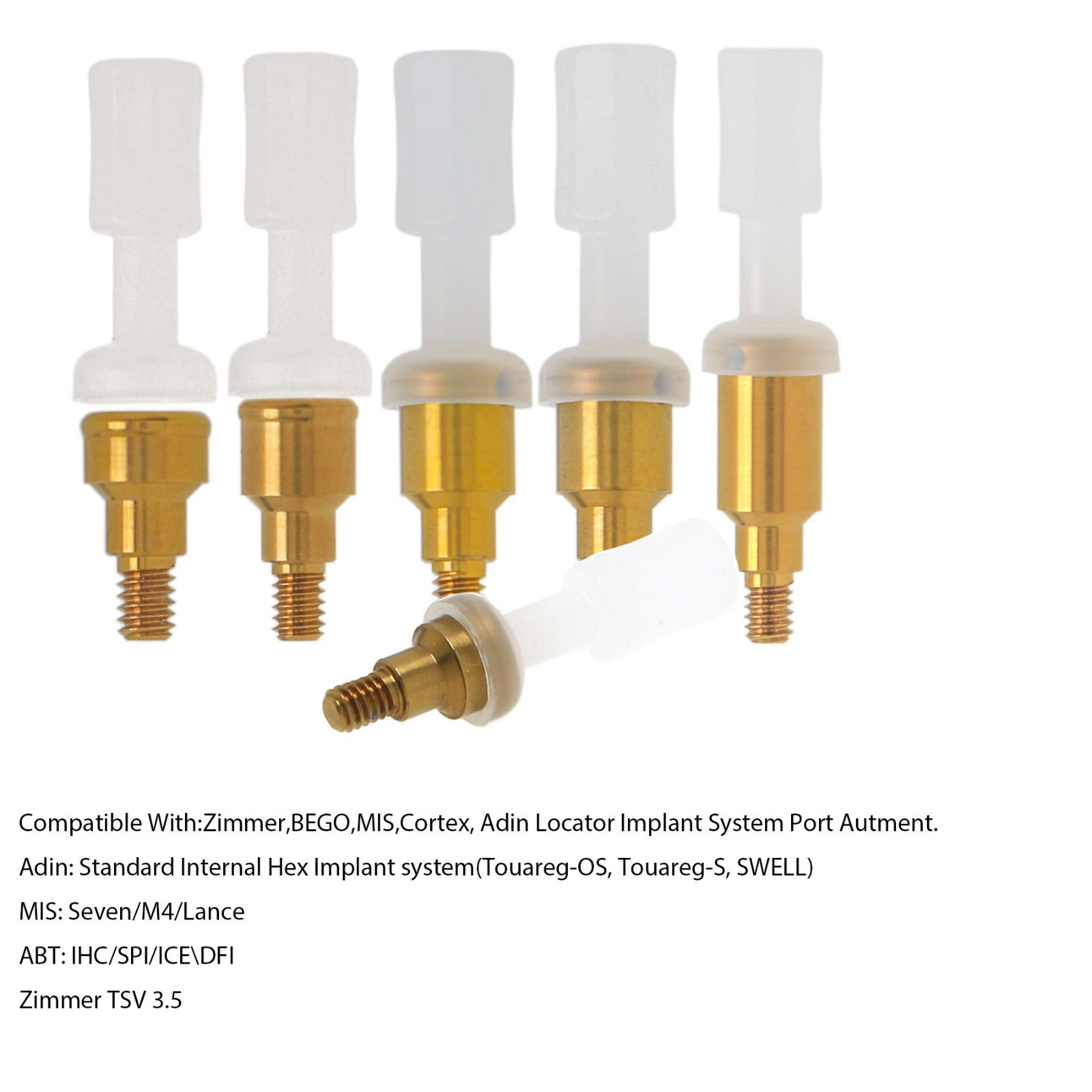 US Locator Abutment for Zimmer Tapered Screw Vent 3.5/4.5 Internal Hex Implants