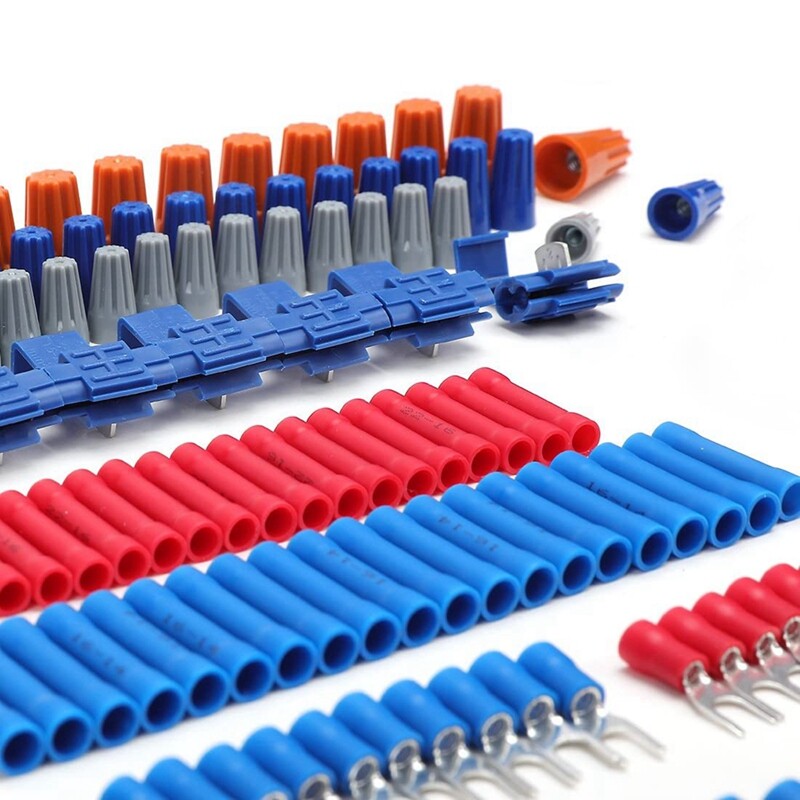 WORKPRO 582-piece Crimp Terminal Electrical Repair Kit with Wire Cutter Stripper