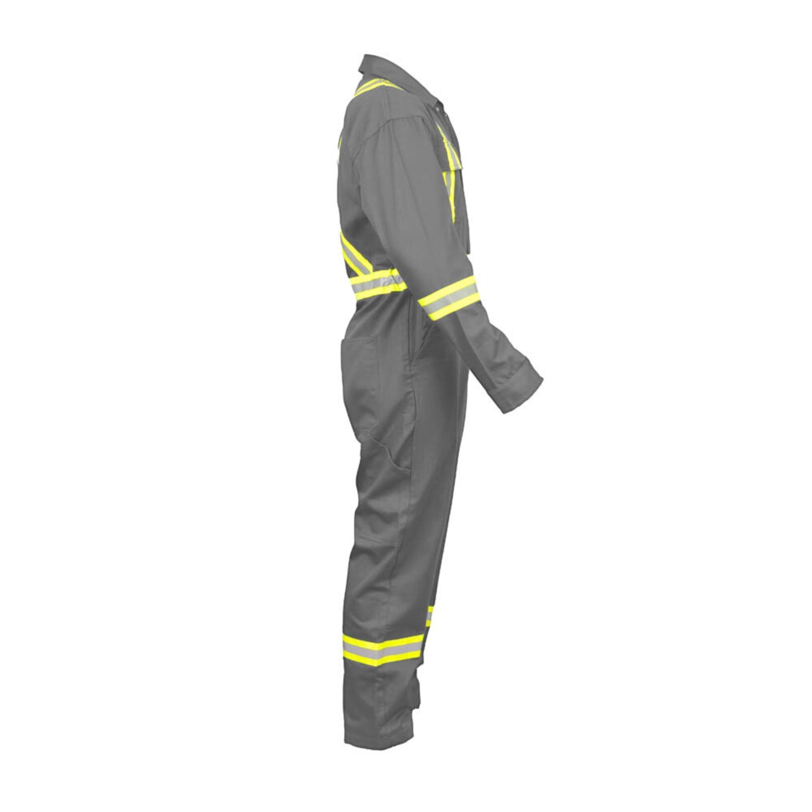 Safety High Visibility Hi Vis Work Coverall with Leg Zipper-Full Sleeve-100%C