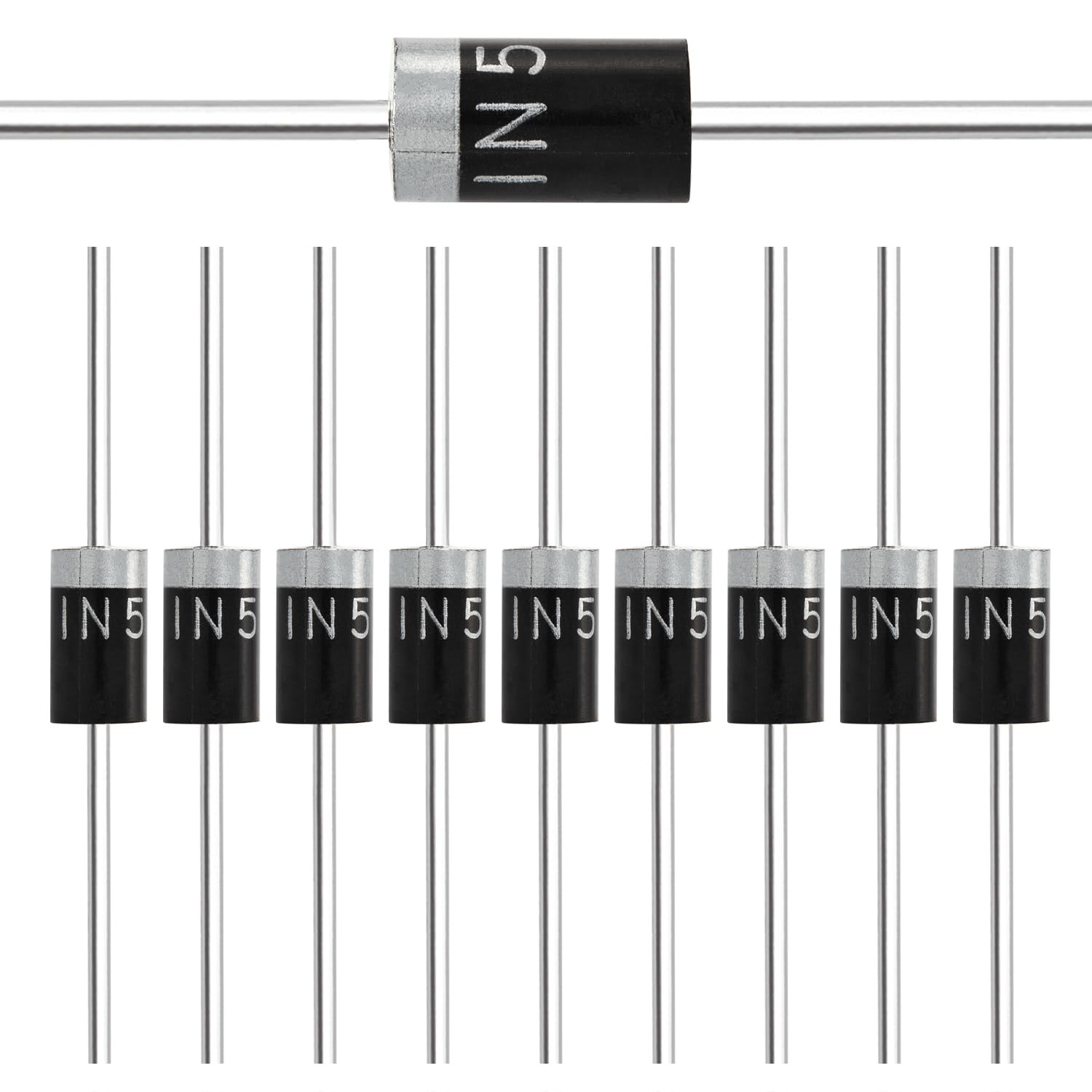 50pcs 1N5408 Rectifier Diode 3A 1000V DO-201AD (DO-27)