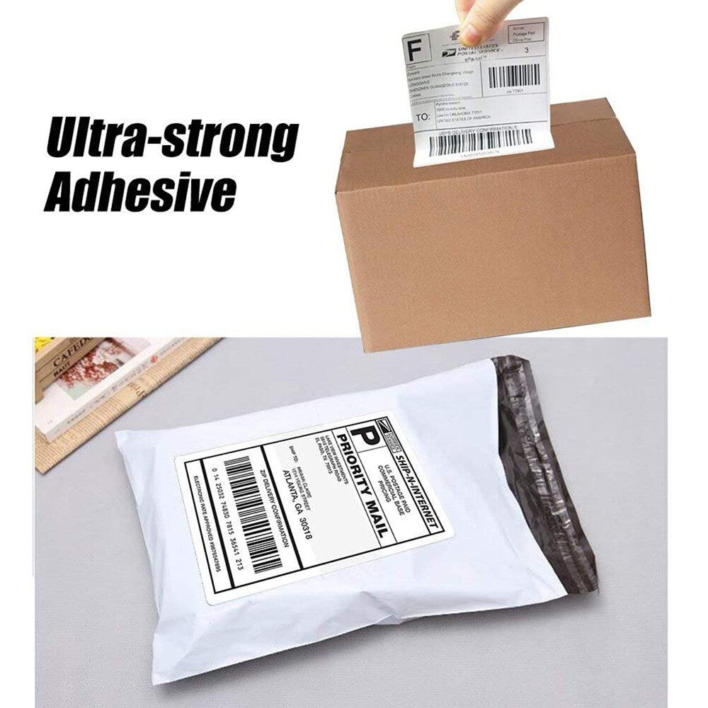 500 Fanfold 4 x 6 Direct Thermal Labels Shipping Labels For Zebra & Rollo USA