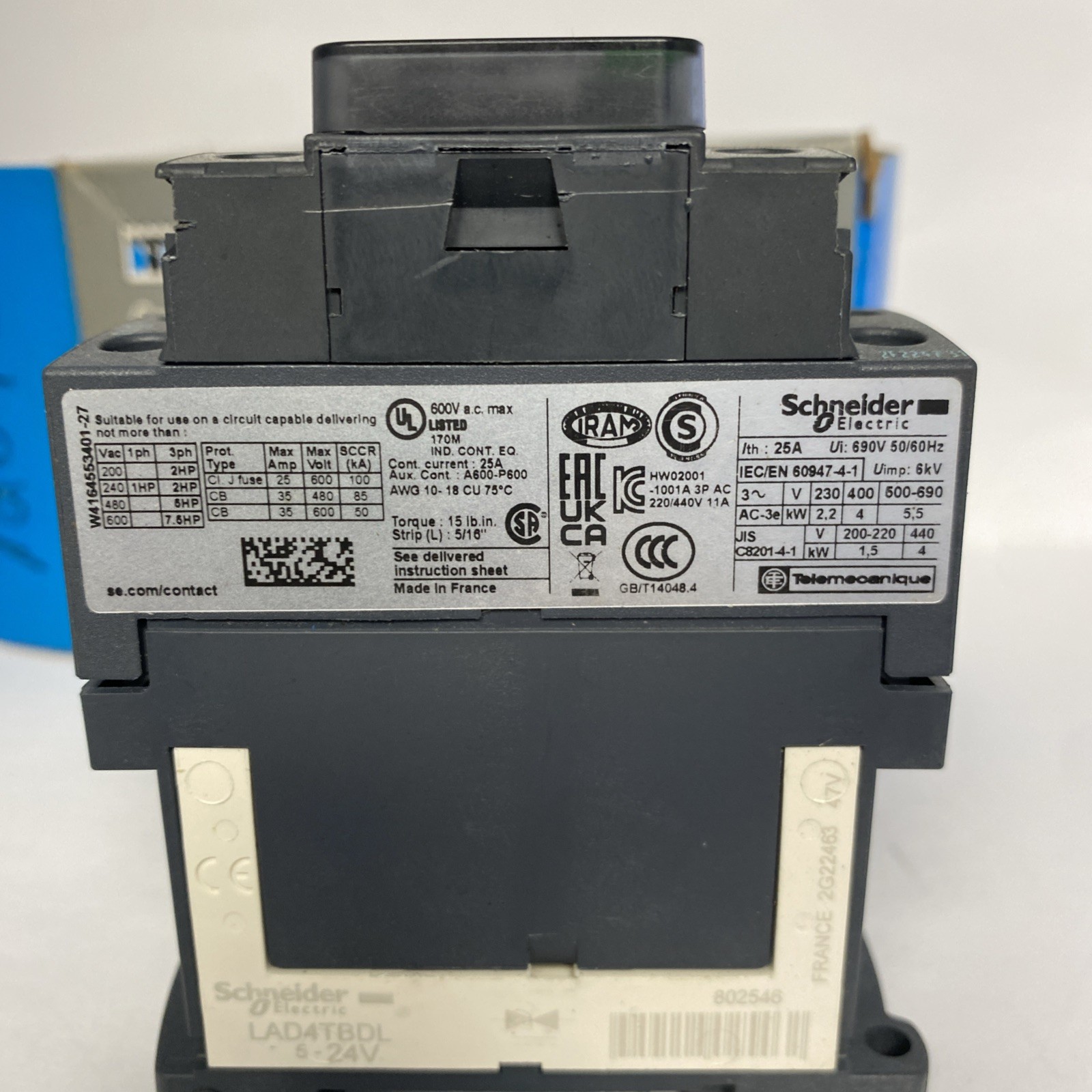 SCHNEIDER THERMO KING CONTACTOR 3P CIRCUIT BREAKER TeSys CONTROL LC1D09 OEM USA