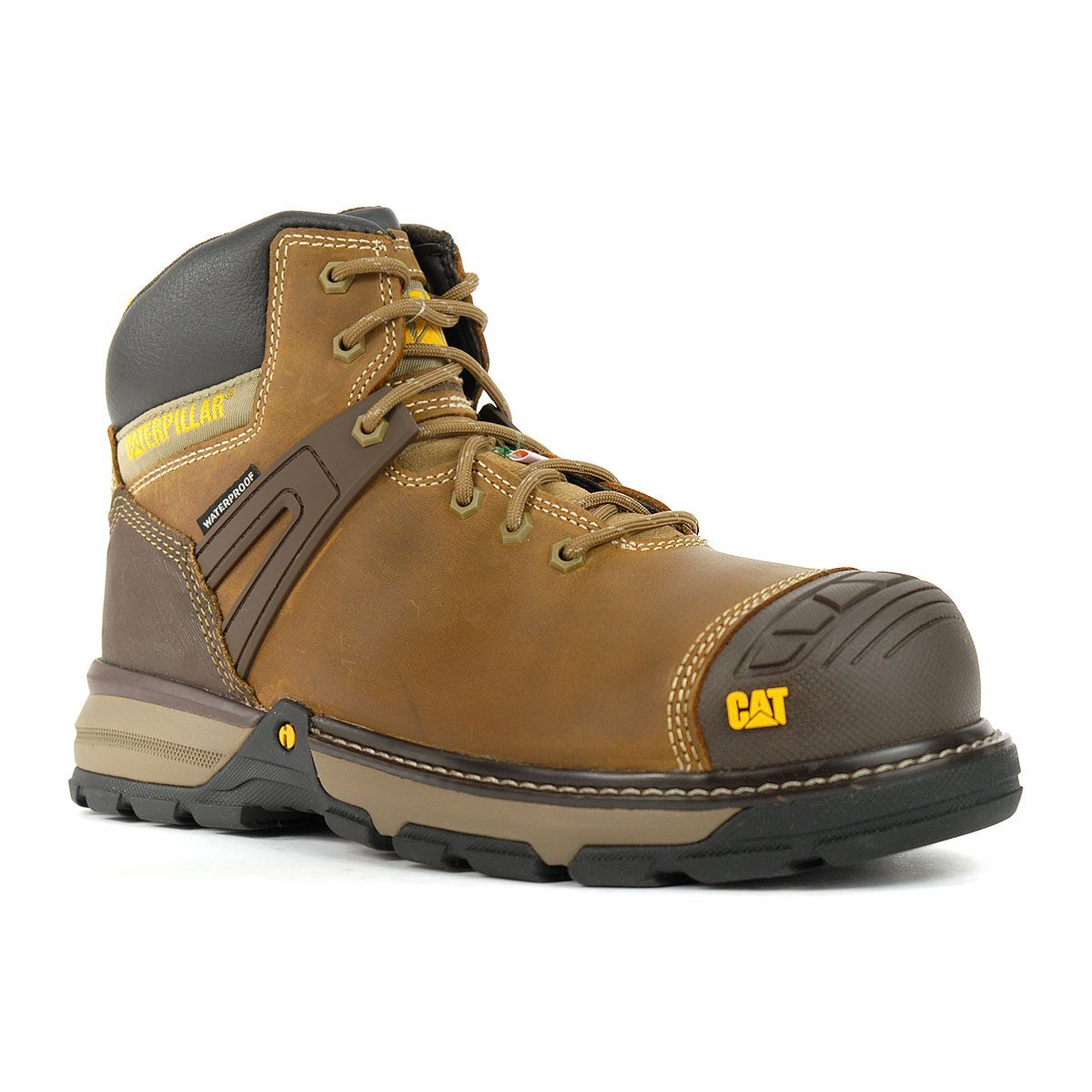 Caterpillar Men’s Excavator Superlite WP CT Dark Beige Work Boots P724871