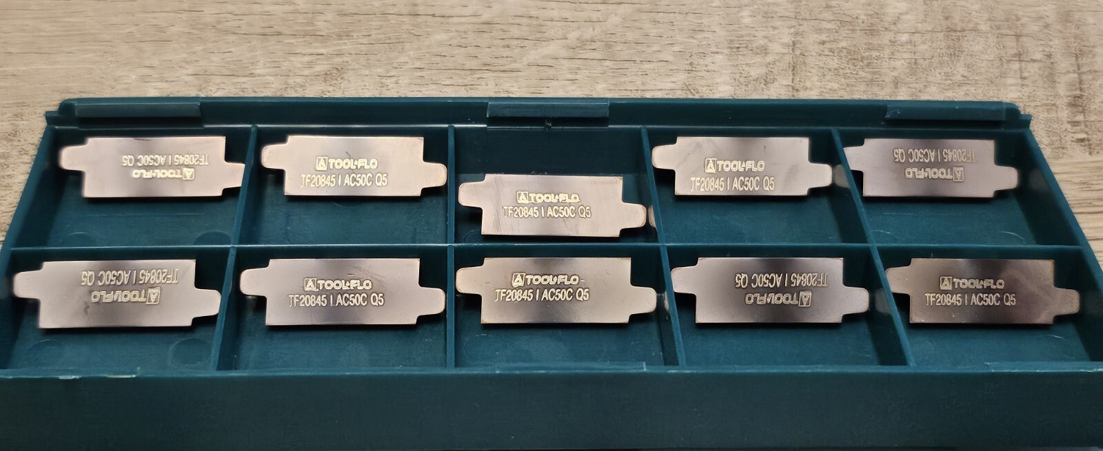 10 Pcs TOOL-FLO TF20845AC50C Carbide Inserts TF20845 AC50C V85 4P INT 1.250 TPF