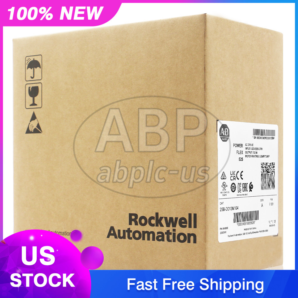 NEW AB PowerFlex 525 25B-D013N104 AC Drive 25BD013N104 Free Shipping US