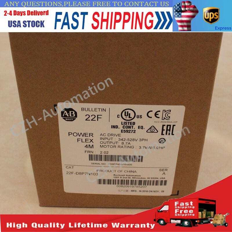 22F-D8P7N103 Allen Bradley PowerFlex4M AC Drive New Factory Sealed