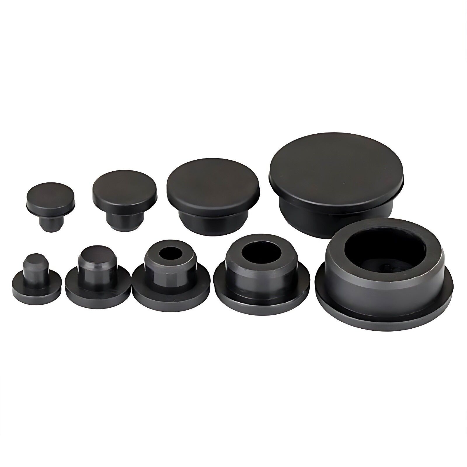 Round Silicone Rubber Round Hole Plugs Blanking End Cap Tube Pipe Insert Bung