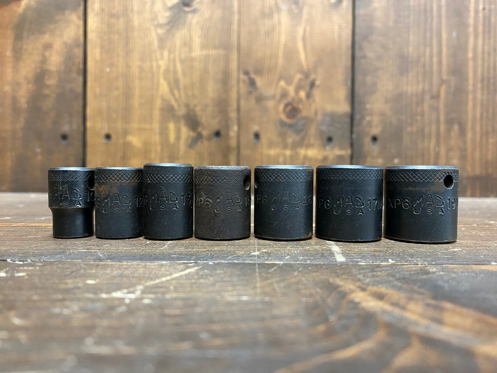 Mac 7pc Shallow 6-point 3/8″ Drive Metric Impact Socket Set | Used/Good | XP6
