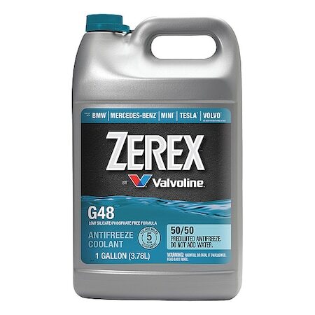 Zerex 859537 Antifreeze Coolant,Blue,1 Gal. Sz,7.1 Ph