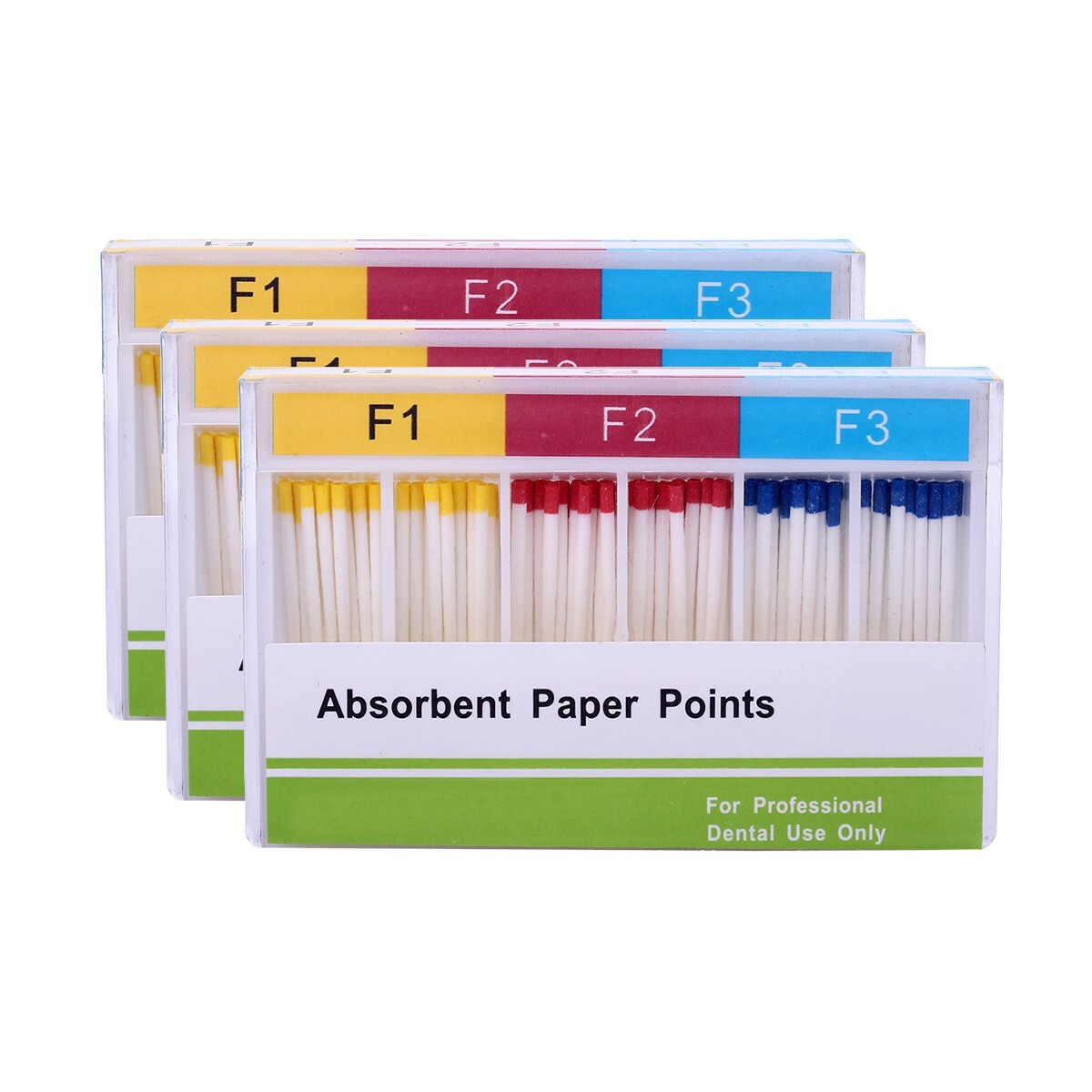 Dental Absorbent Paper Points F1.F2.F3 For Root-Canal Obturating 100Pc/Pack