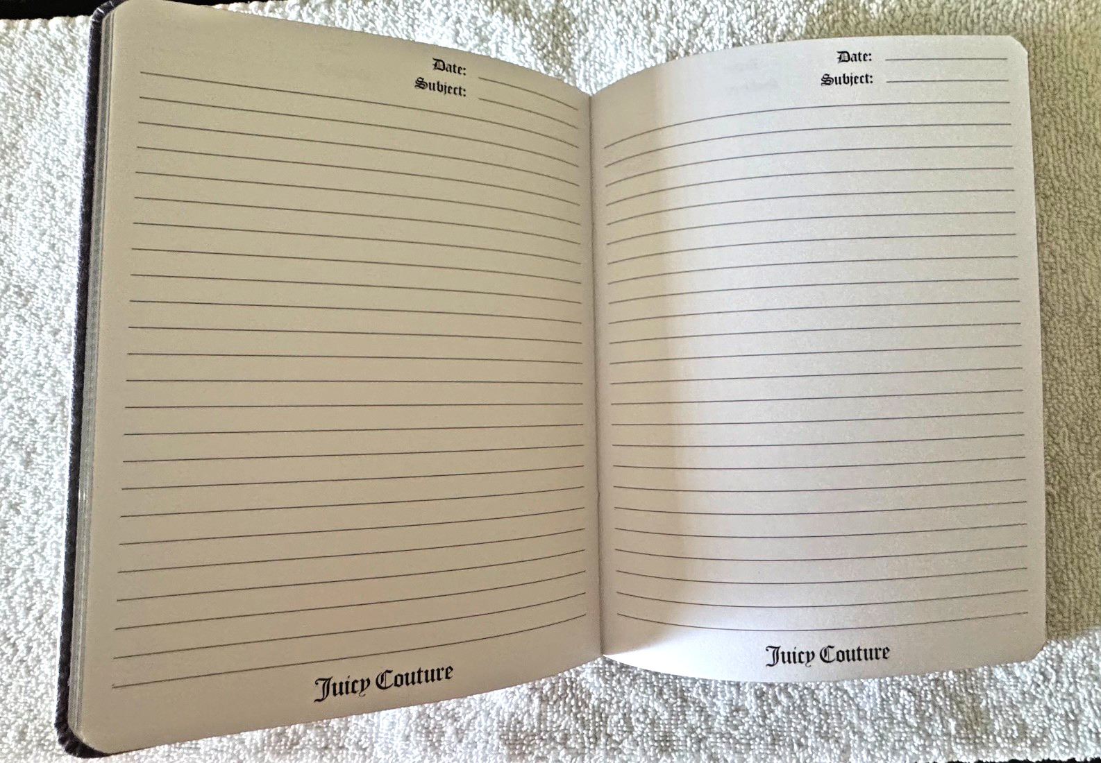 Juicy Couture Purple Journal Notebook 250 Pages Queen of Couture New