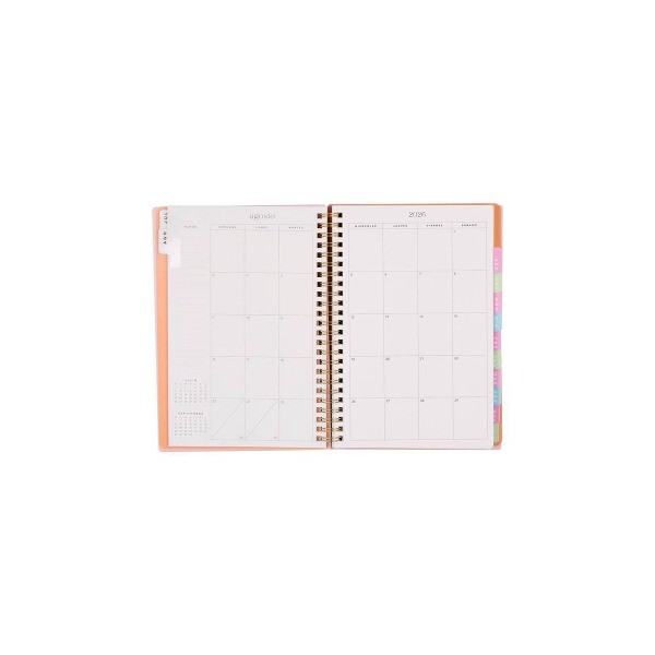 5.4531"x8.265" Organized Time To Shine Small 2026-2027 12 Month Twin