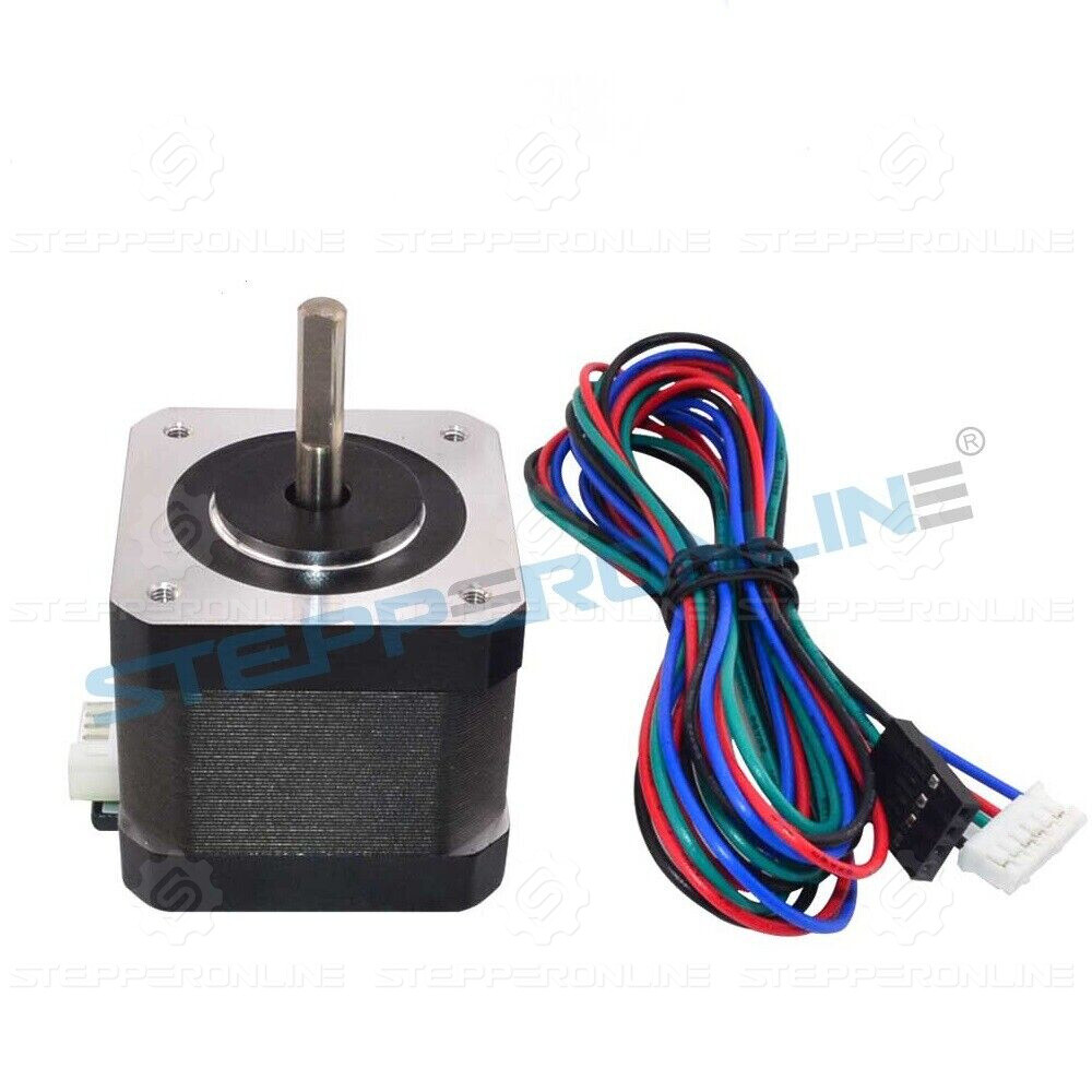 STEPPERONLINE Nema17 Stepper Motor 60/64oz.in 1.5A 4-wire for DIY CNC 3D Printer