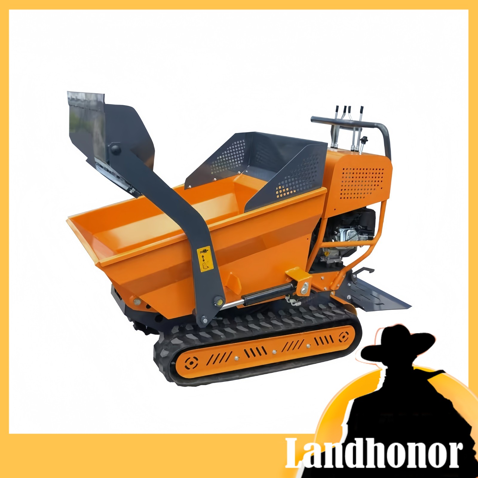 6.5HP Mini Crawler Dumper Tracked Self-Loading With Rato Engine EPA LandHonor