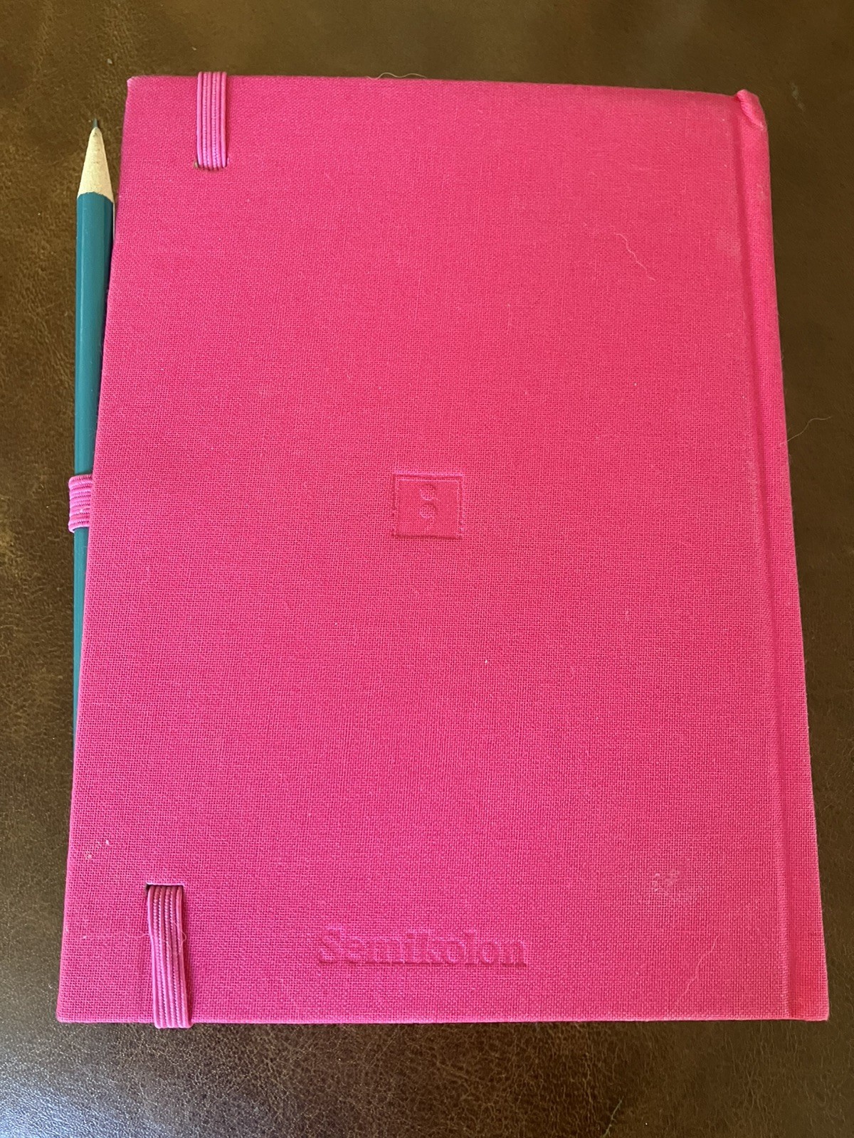 Yoga with Adriene FWFG Semikolon Grand Voyage /A5 Bound Linen Blank Book, Pink