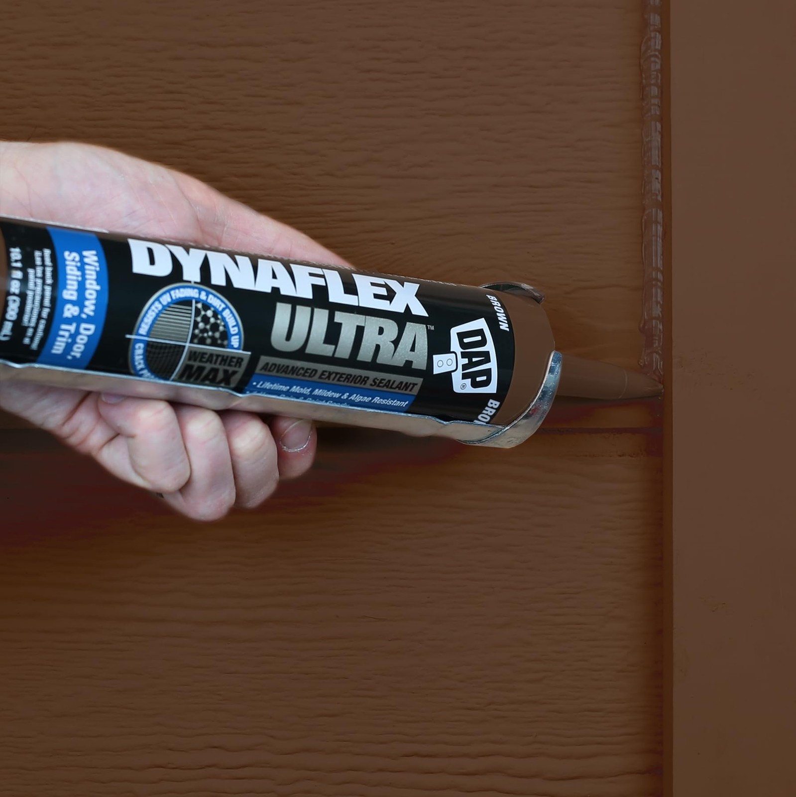 DAP Dynaflex Ultra Advanced Exterior Sealant, Brown, 10.1 Oz Oz, Brown