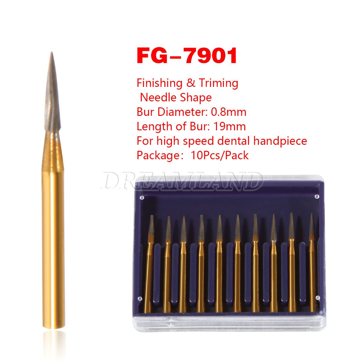 Dental Midwest FG #7901 Trimming / Finishing Flame Burs