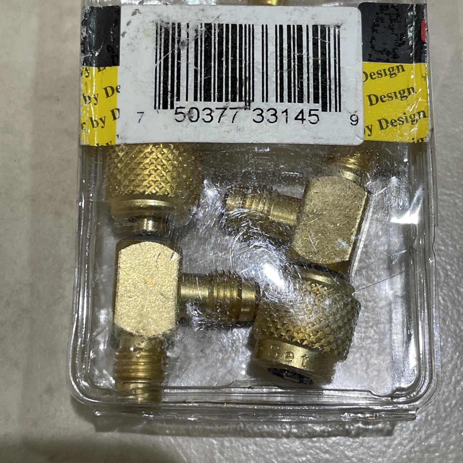 Lot of 3 PRO-SET Access Valve Tee AVT45 1/4″ SAE Female Knurl x 1/4″ SAE Male