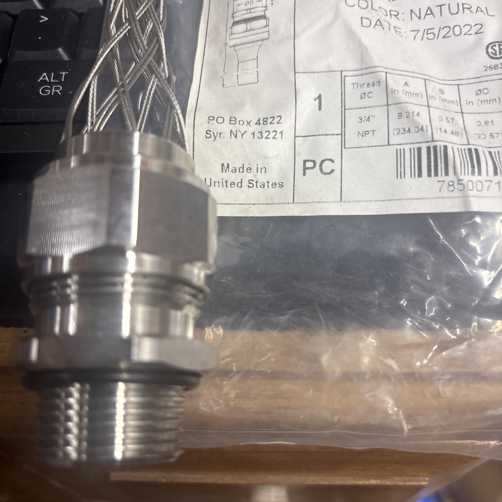 Legrand Cgss75500m Mesh Grip Connector Stainless Steel