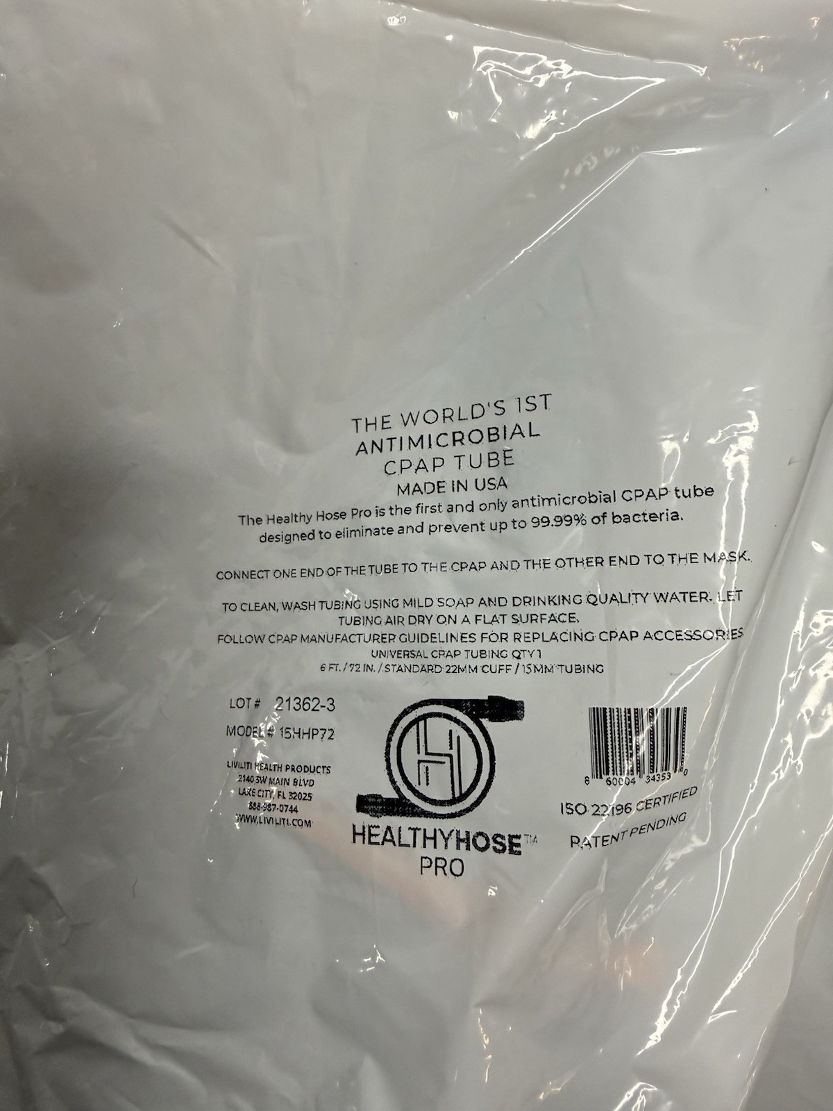 🛏️ Healthy Hose Pro 15mm Antimicrobial CPAP/BiPAP Tubing
