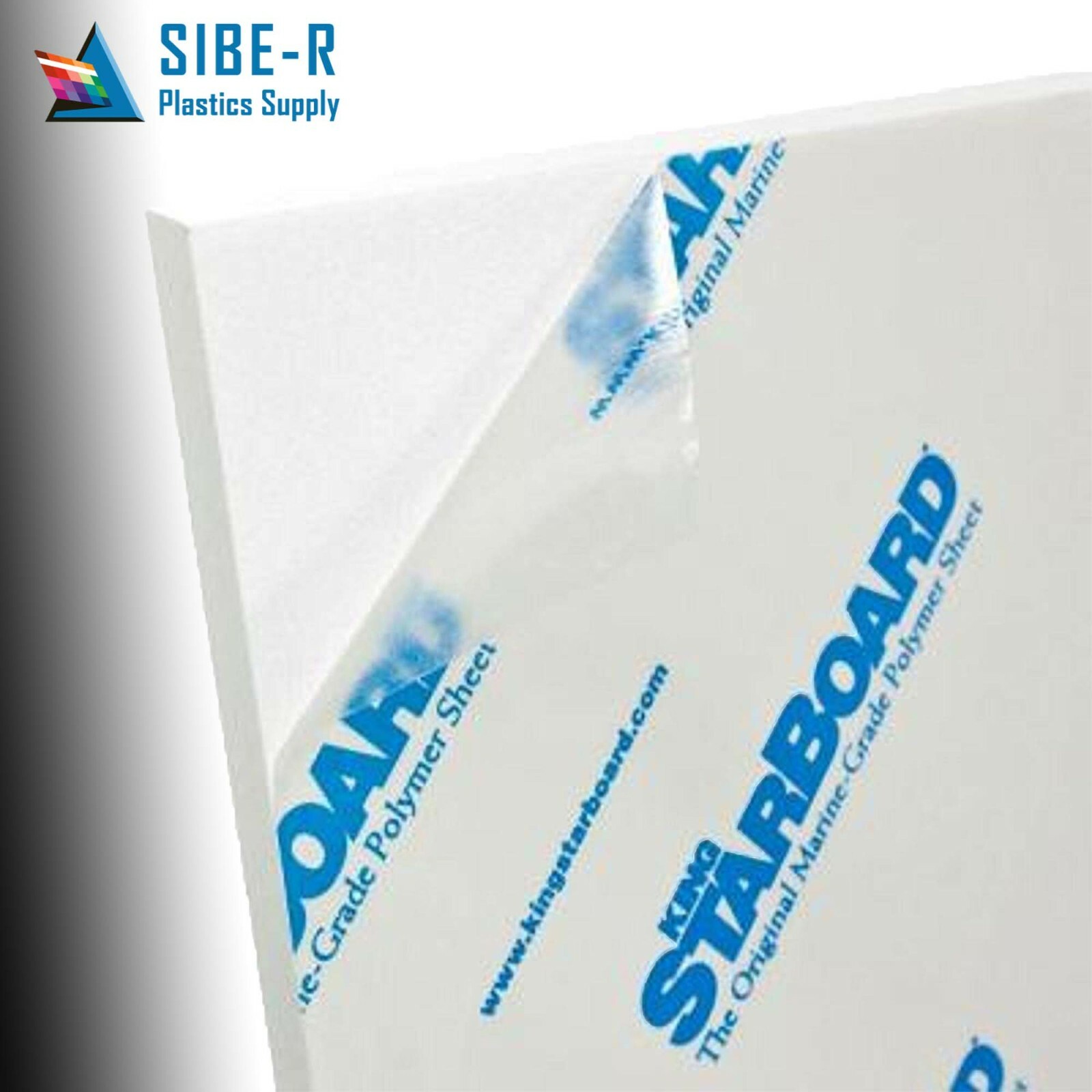 HDPE King Starboard Plastic Sheet – 3/4″ Thick (19mm) – White – 24″ x 36″