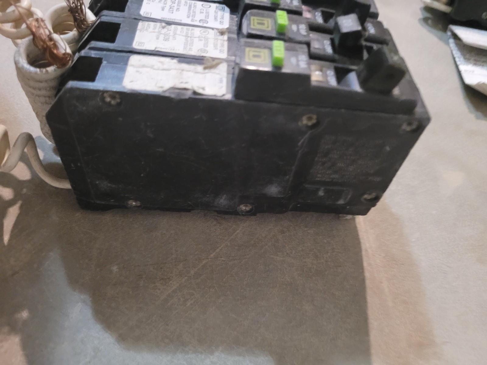 Square D QO120AFI Arc Fault Circuit Breaker, 20A, 1P, 120V-Lot of 2