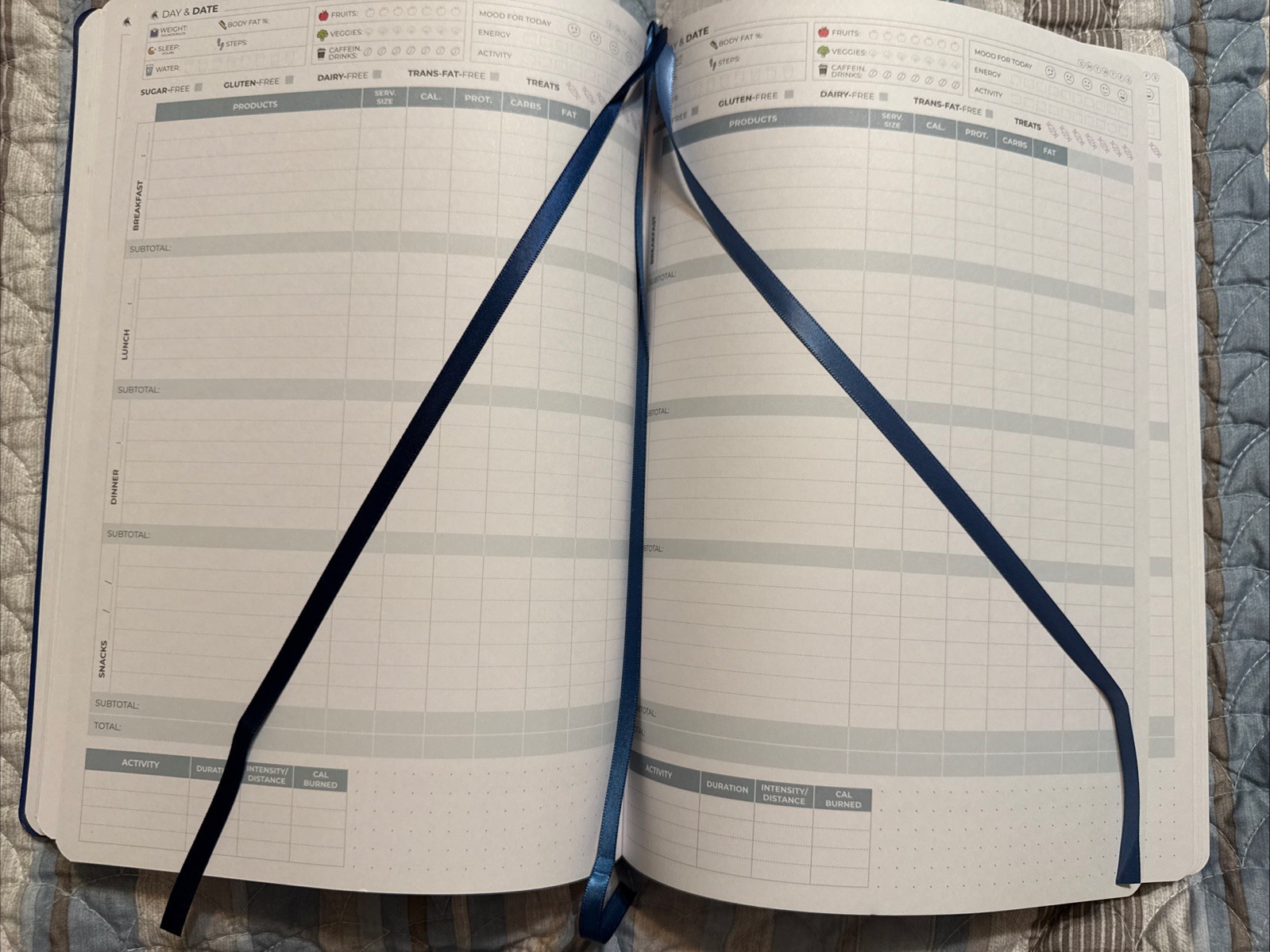 Clever Fox Planner Food Pro Edition Weekly Monthly Blue