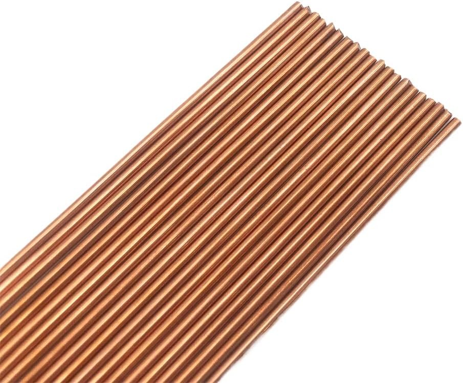 20Pcs Copper Brazing Rods Bcup-2 (5/64″) 2Mm Phosphorus round Self Fluxing Weldi