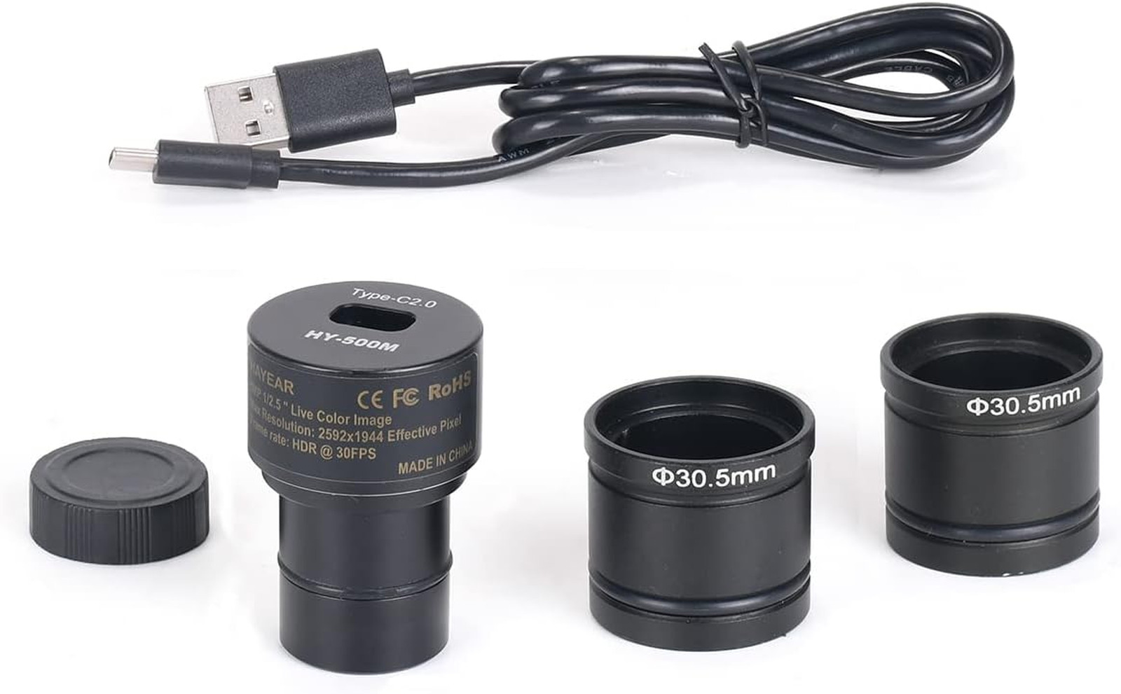 5MP USB Digital Microscope Camera for Science Education Lab Research with