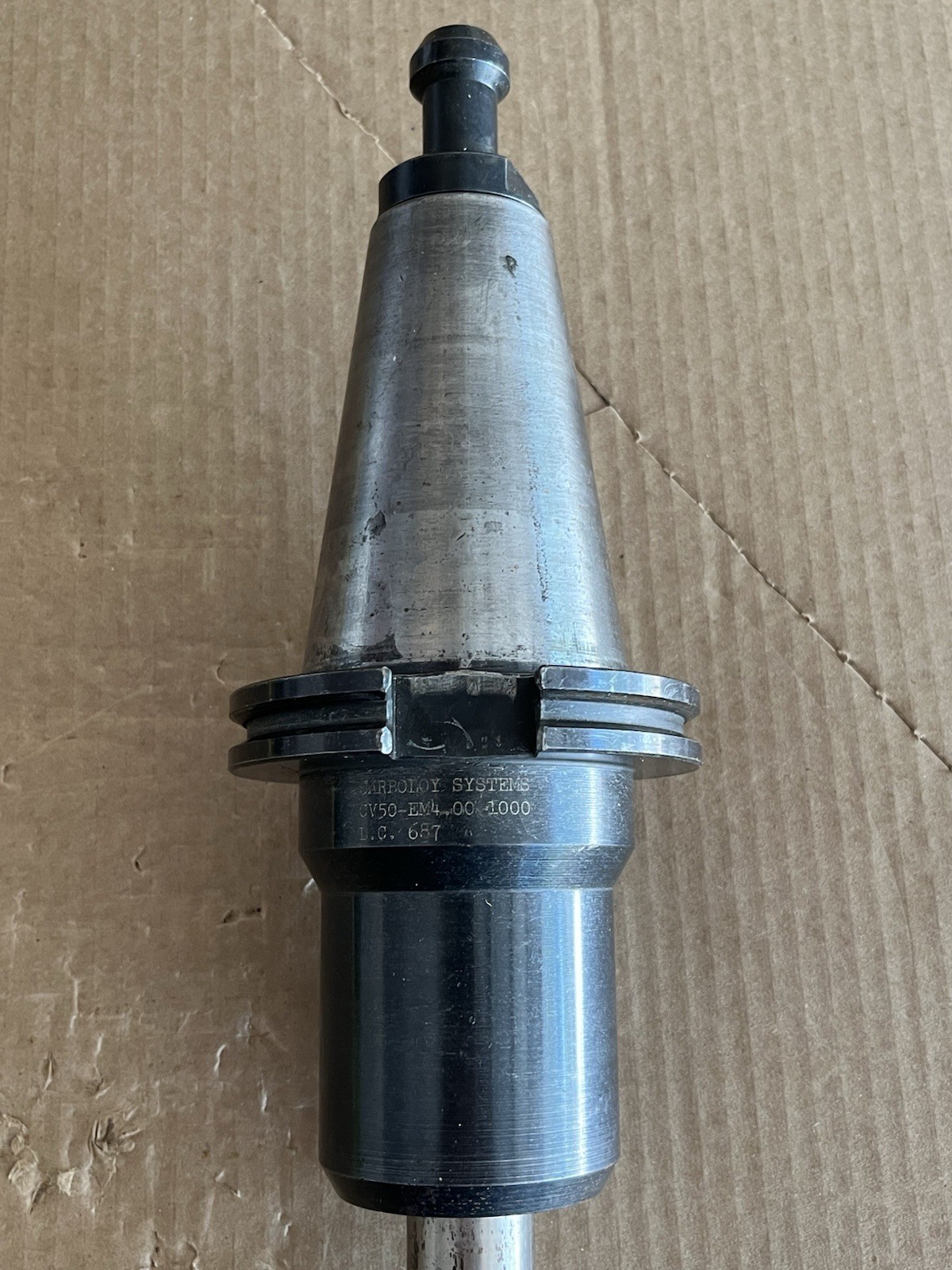 Carboloy CAT50 Extended End Mill Holder (CV50-EM4.00-1000) CNC Tooling #7 READ!