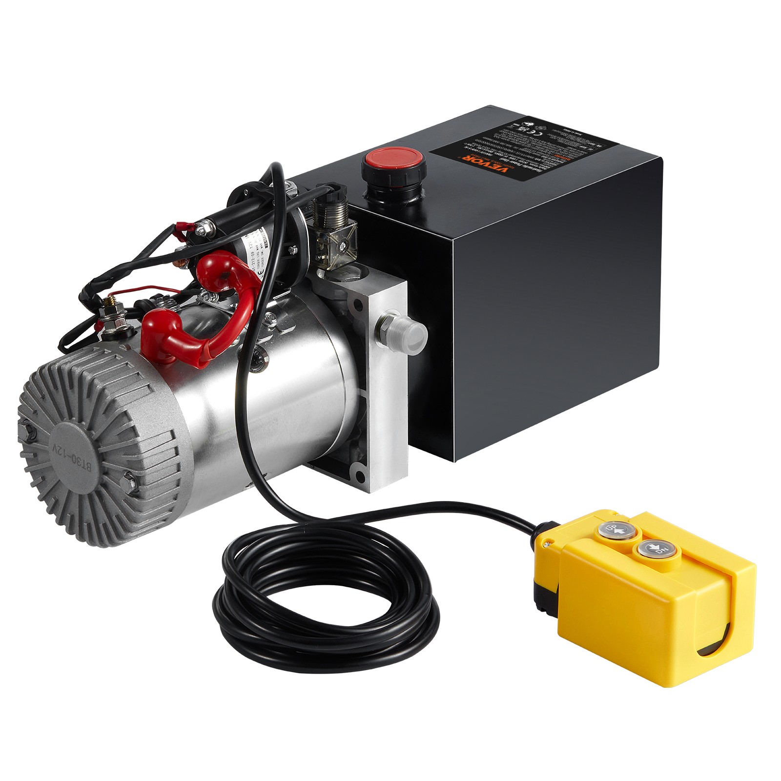 VEVOR Hydraulic Pump8 Quart Single Acting DC12V for Car Lifting Platforms 2.1HP