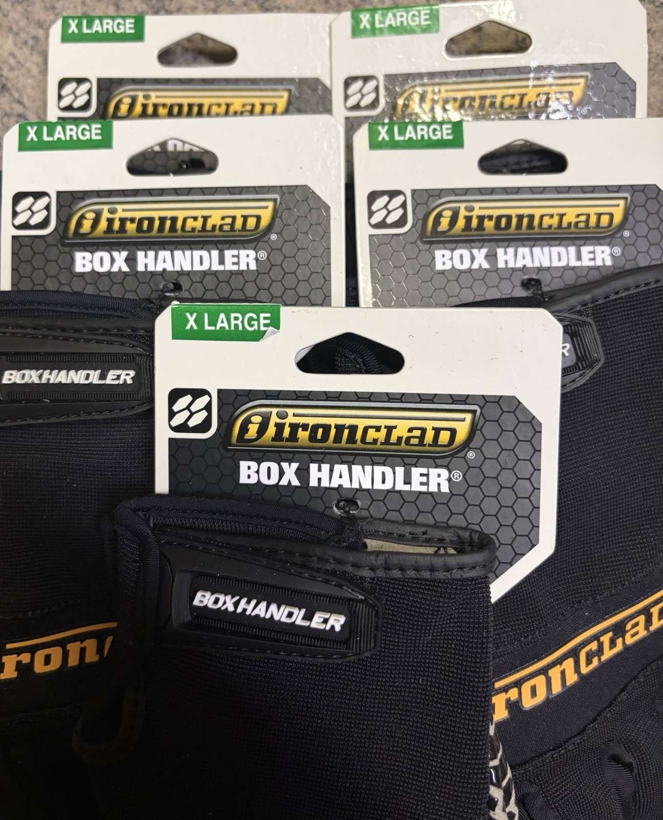 Ironclad Box Handler Gloves Lot Of 17 Pairs Mixed Sizes S M L XL XXL (NEW)