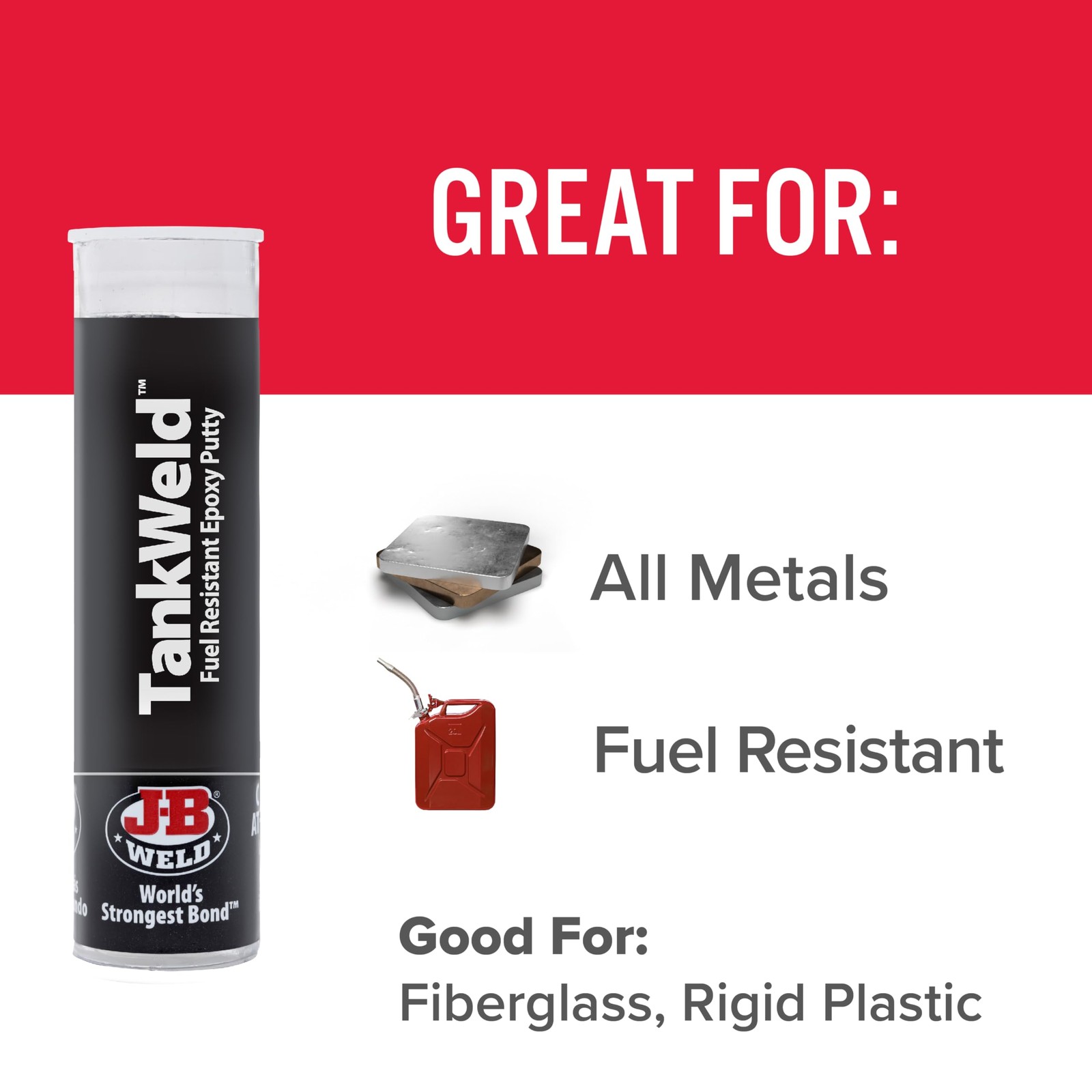 Gas Tank Repair Kit – 1 oz. Dark Grey Epoxy for Durable Sealing